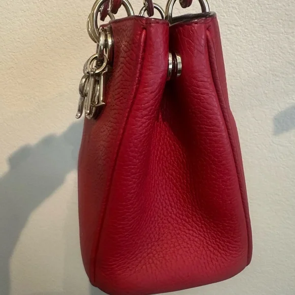 Dior Cherry Red Leather Bag - Picture 6 of 10